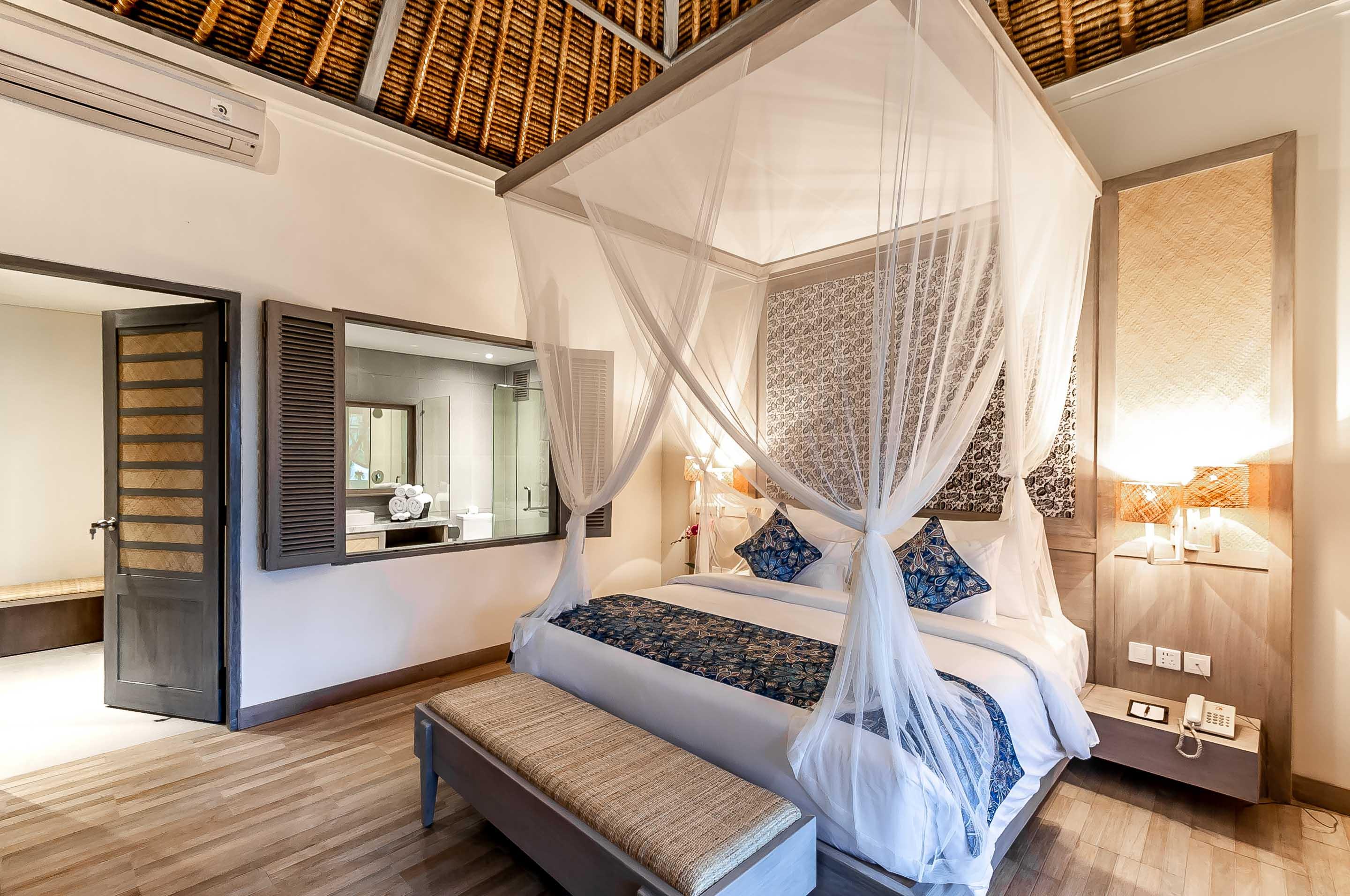 Nirwana Beach & Resort Candidasa Dış mekan fotoğraf A bedroom at the resort